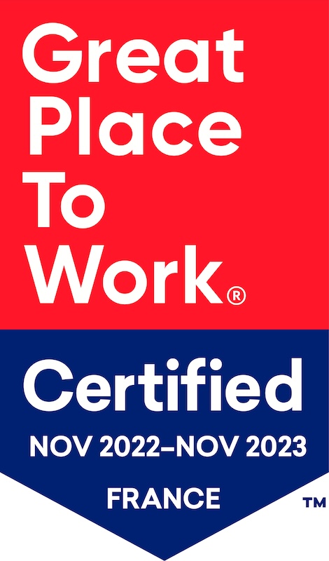 Great Place To Work logo certified November 2022
